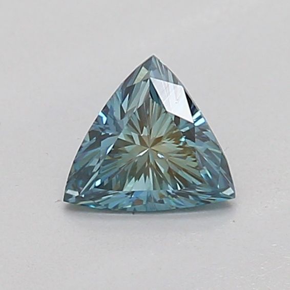 Triangular Fancy Vivid Green Blue Lab-grown Diamond 0.23ct VS1 loose diamond