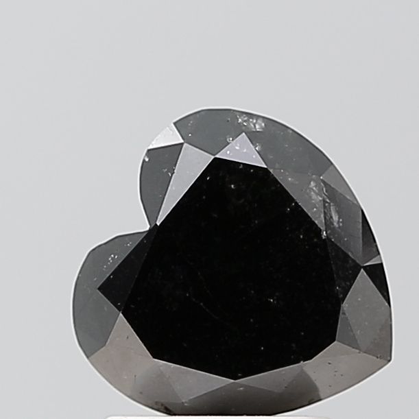 Heart Black Natural Diamond 2.51ct VVS2 loose diamond