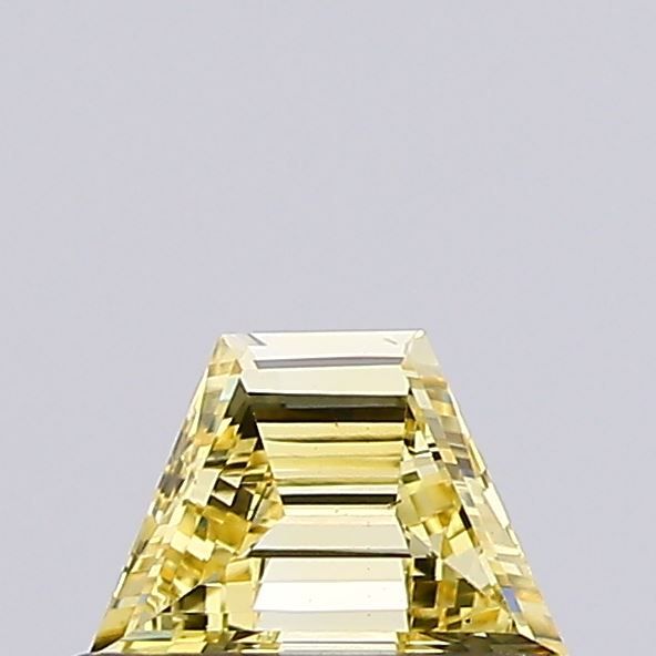 Trapezoid Fancy Intense Yellow Lab-grown Diamond 0.3ct VS1 loose diamond