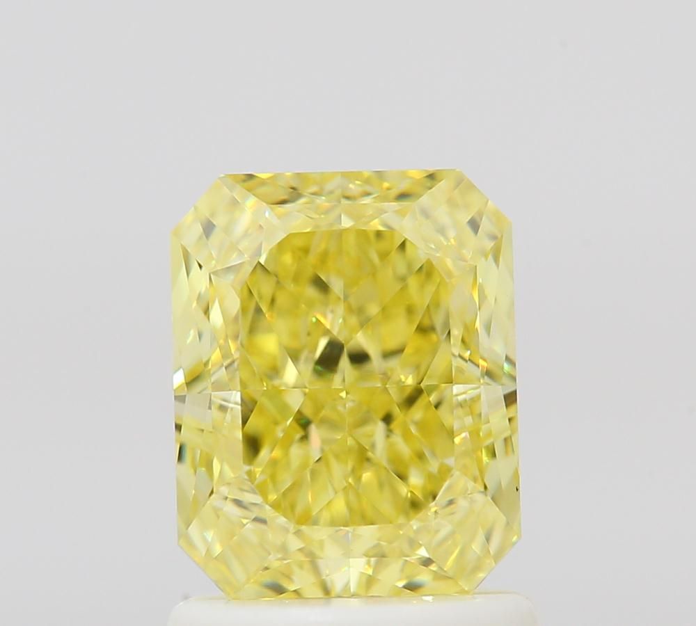 Radiant Fancy Intense Yellow Natural Diamond 1.39ct VS2 loose diamond