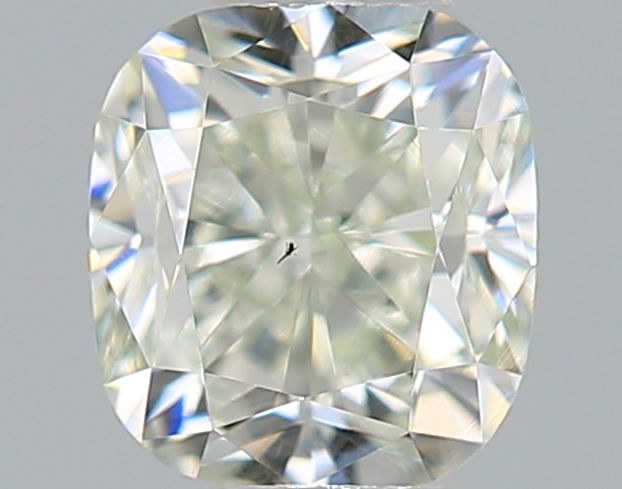 Cushion Fancy Light Yellowish Green Natural Diamond 0.34ct VS2 loose diamond