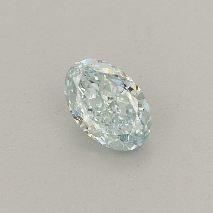 Oval Fancy Intense Green Lab-grown Diamond 0.31ct VVS2 loose diamond
