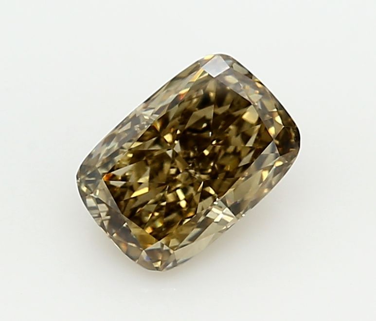 Cushion Fancy Yellowish Gray Lab-grown Diamond 1.67ct VVS2 loose diamond