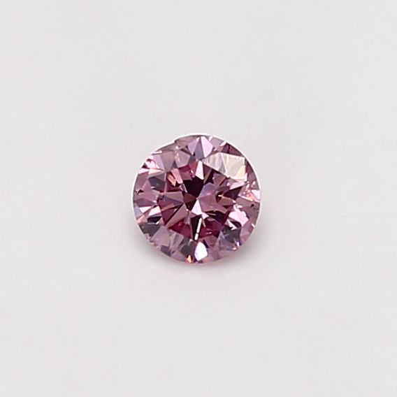 Round Fancy Purple Purple Pink Natural Diamond 0.21ct SI1 loose diamond