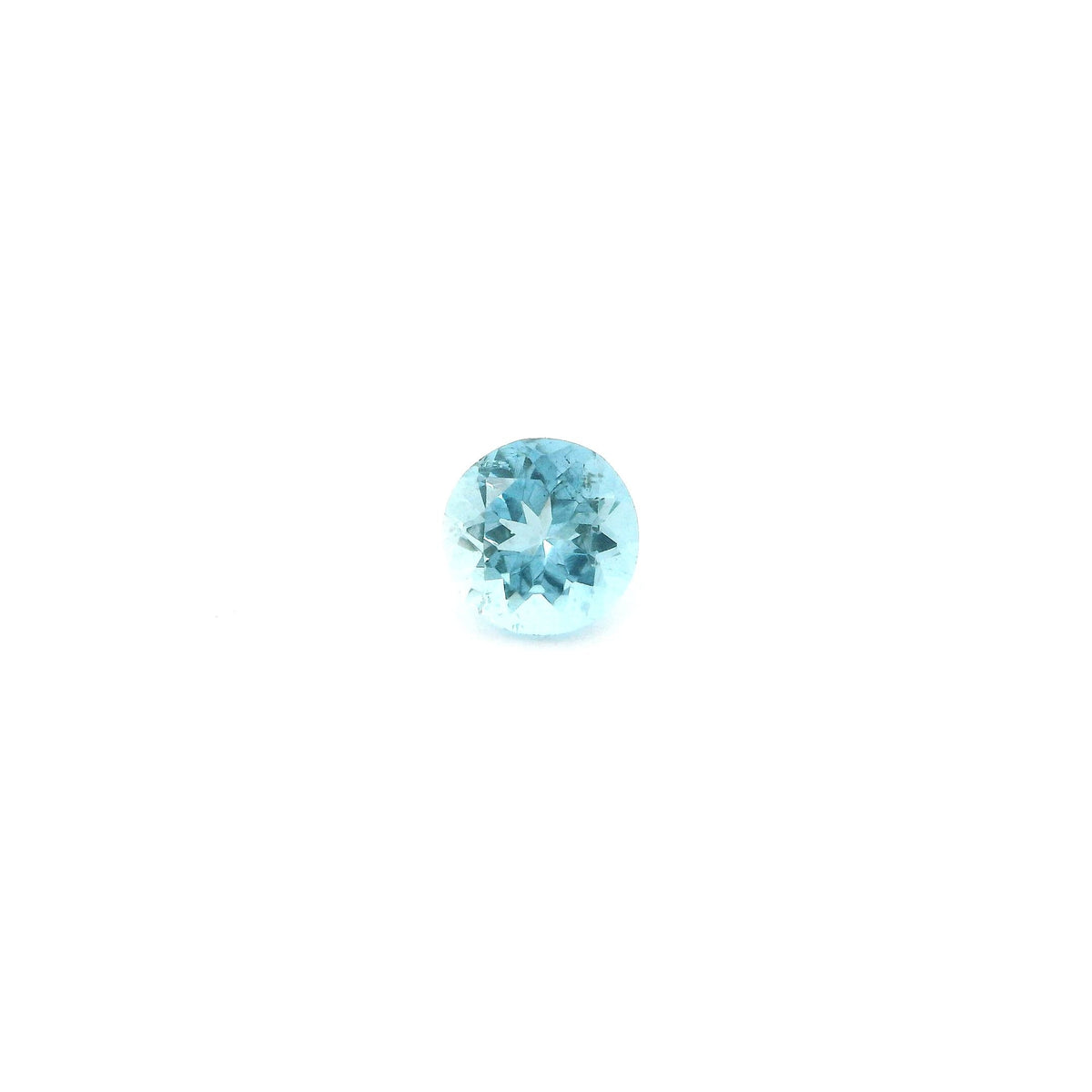 Round Blue Aquamarine 0.48ct loose gemstone