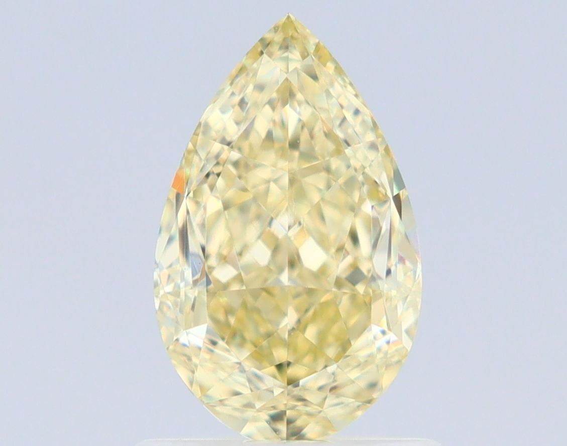 Pear Fancy Light Yellow Natural Diamond 1.02ct VS1 loose diamond