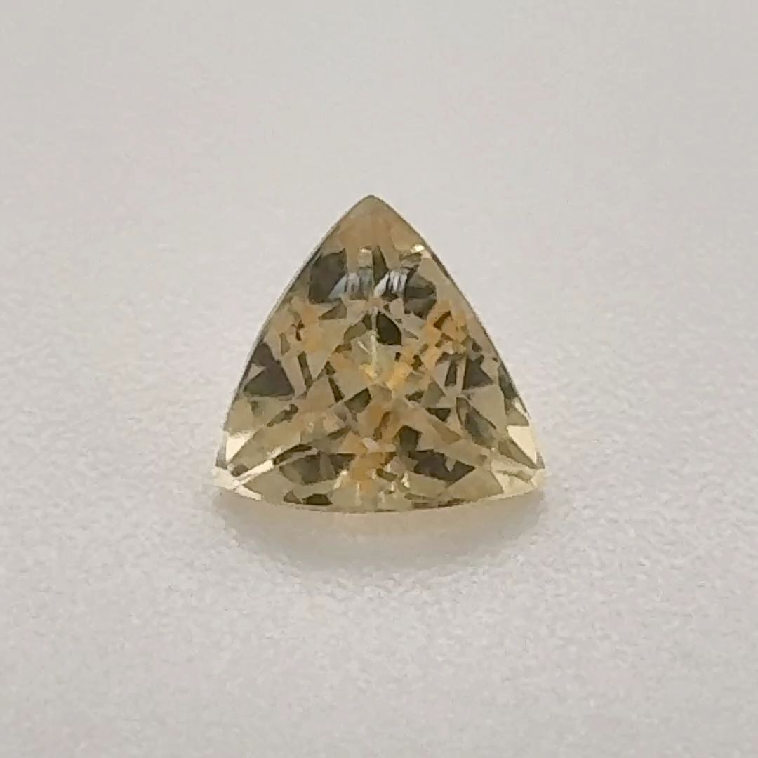 Trilliant Yellow Topaz 0.545ct loose gemstone