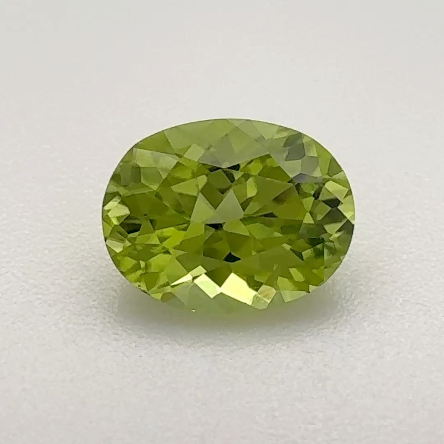 Oval Green Peridot 1.08ct loose gemstone