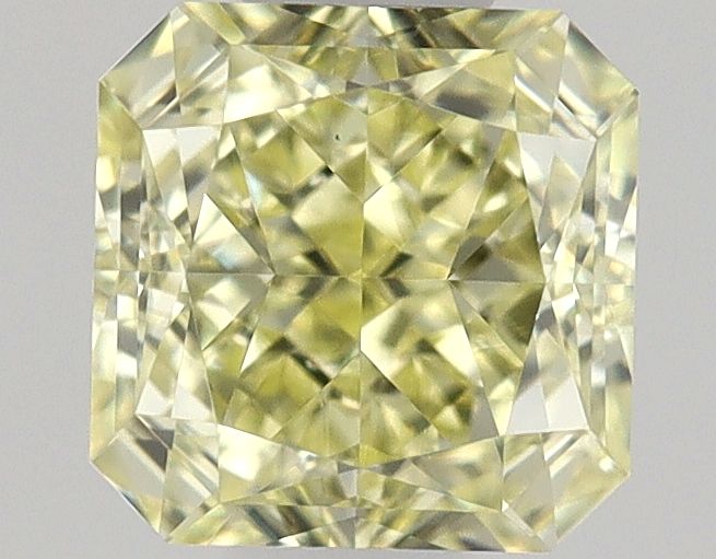 Square Radiant Fancy Yellow Natural Diamond 0.58ct VS1 loose diamond