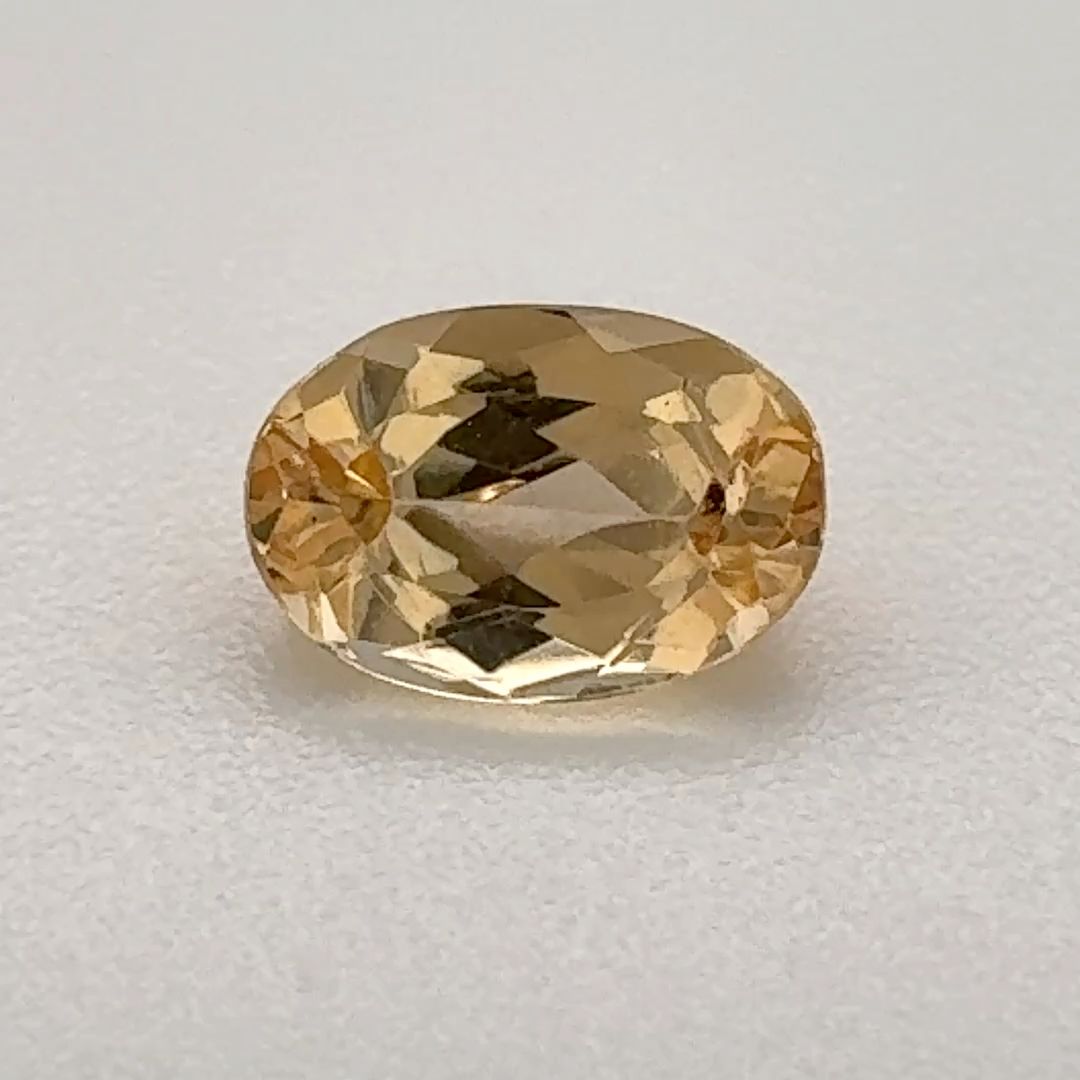 Oval Yellow Topaz 0.67ct loose gemstone