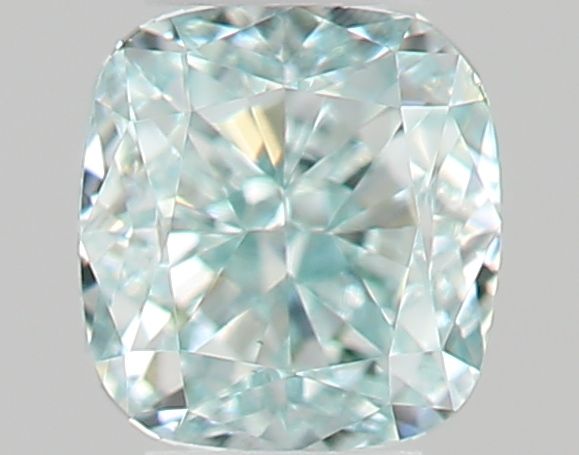 Cushion Fancy Intense Blue Green Natural Diamond 0.14ct loose diamond