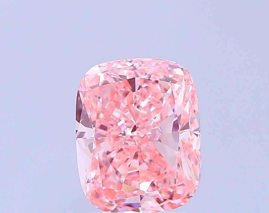 Cushion Fancy Vivid Pink Lab-grown Diamond 3.01ct VS1 loose diamond