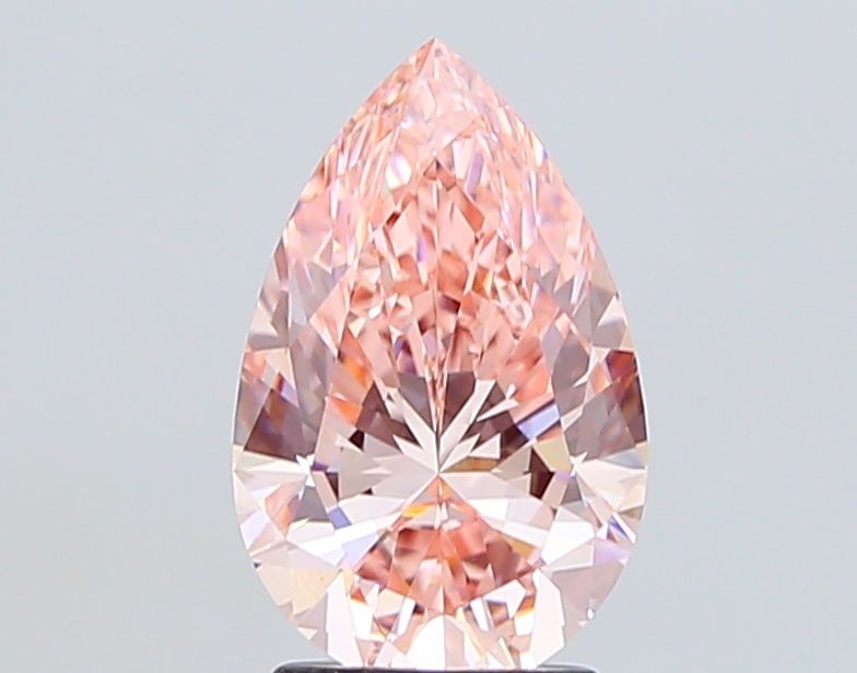 Pear Fancy Intense Pink Lab-grown Diamond 2.54ct VS1 loose diamond