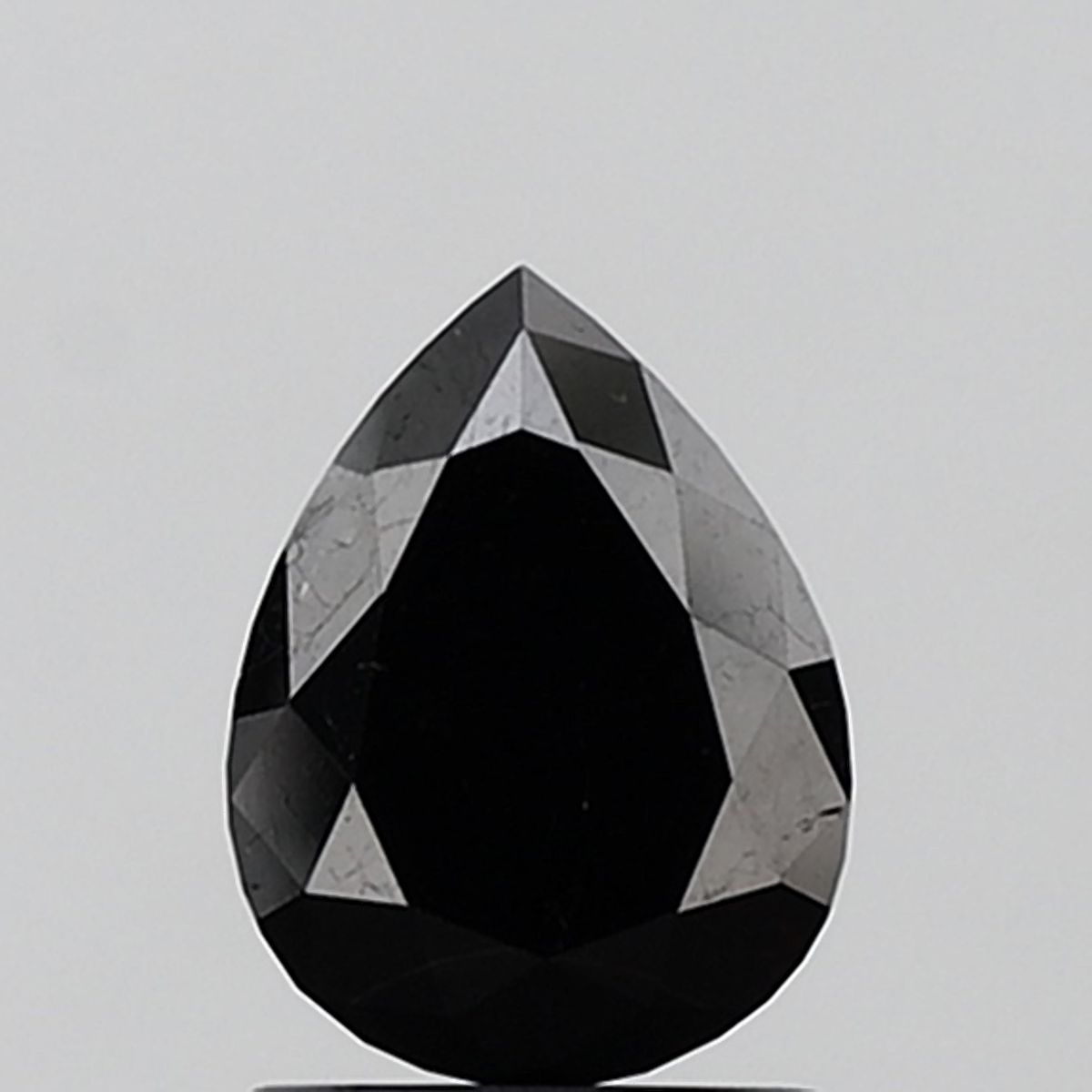 Pear Black Natural Diamond 1.32ct VS2 loose diamond