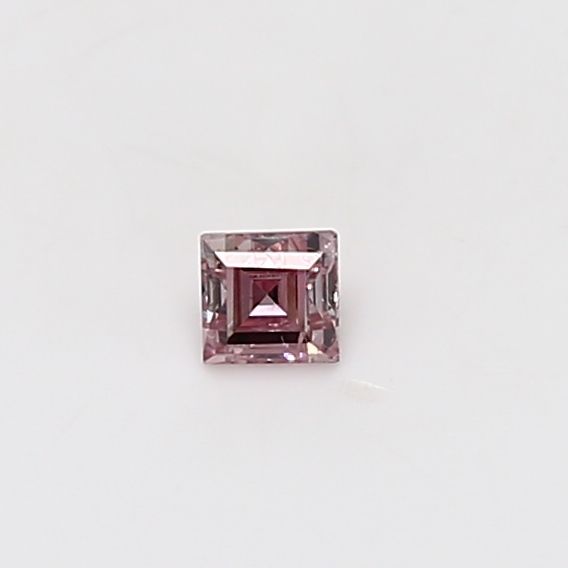 Asscher Fancy Intense Pink Natural Diamond 0.11ct loose diamond