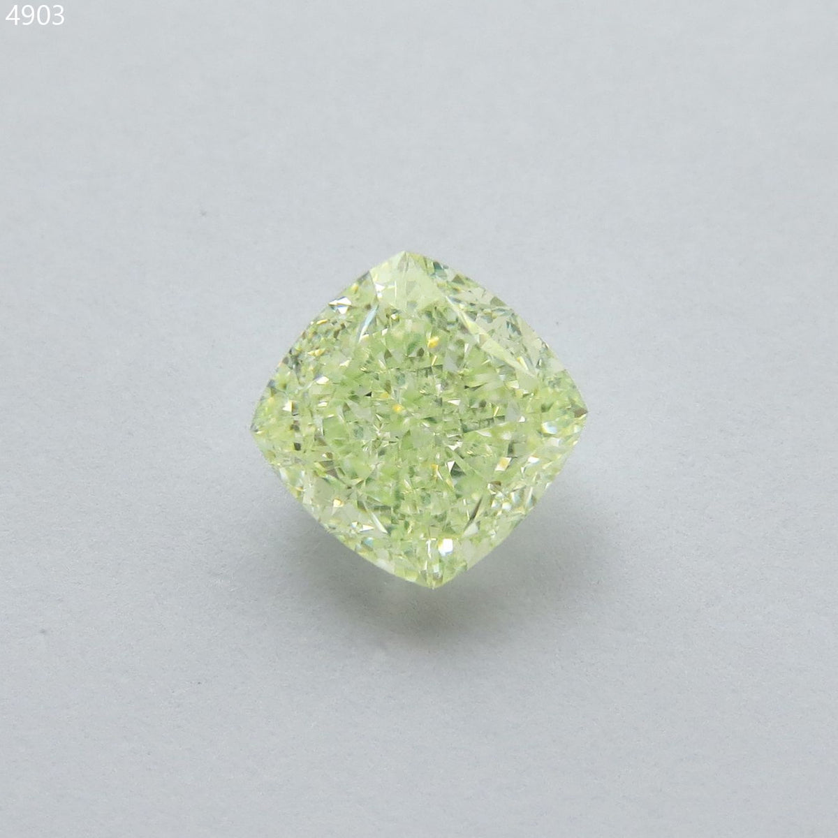 Cushion Fancy Light Yellow Green Natural Diamond 2.01ct VVS2 loose diamond