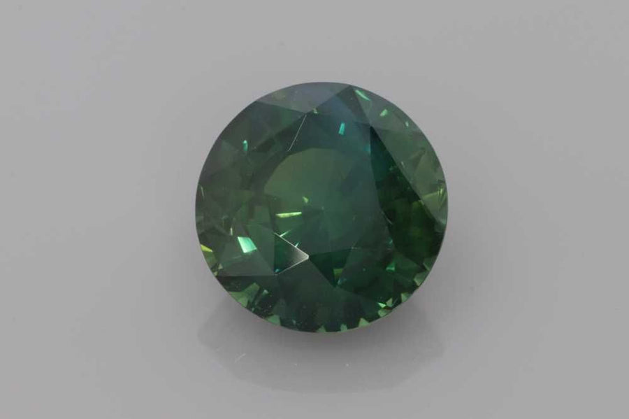 Round Teal Sapphire 4.02ct loose gemstone