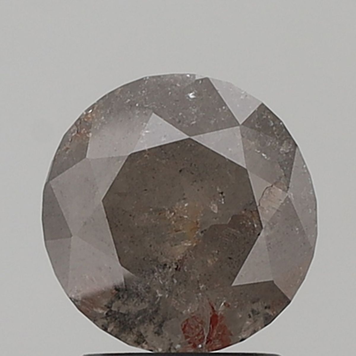 Round Salt And Pepper Natural Diamond 2.2ct VS1 loose diamond