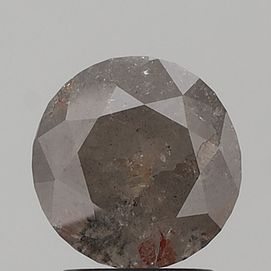 Round Salt And Pepper Natural Diamond 2.2ct VS1 loose diamond