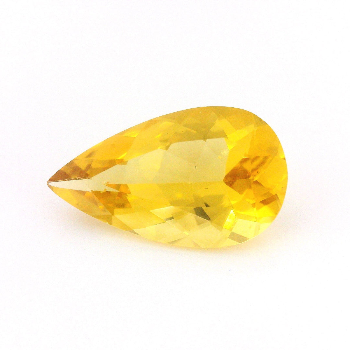 Pear Yellow Heliodor 4.98ct loose gemstone