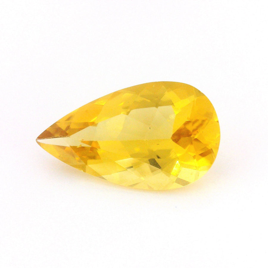 Pear Yellow Heliodor 4.98ct loose gemstone