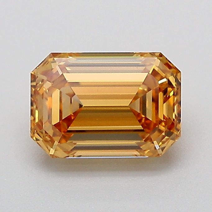 Emerald Fancy Light Yellowish Brown Lab-grown Diamond 1.07ct VS1 loose diamond