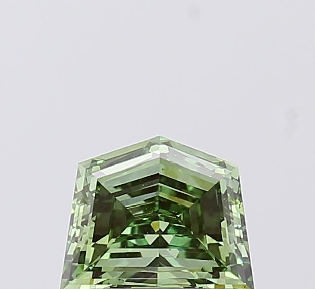 Pentagonal Fancy Vivid Green Lab-grown Diamond 0.92ct VS1 loose diamond