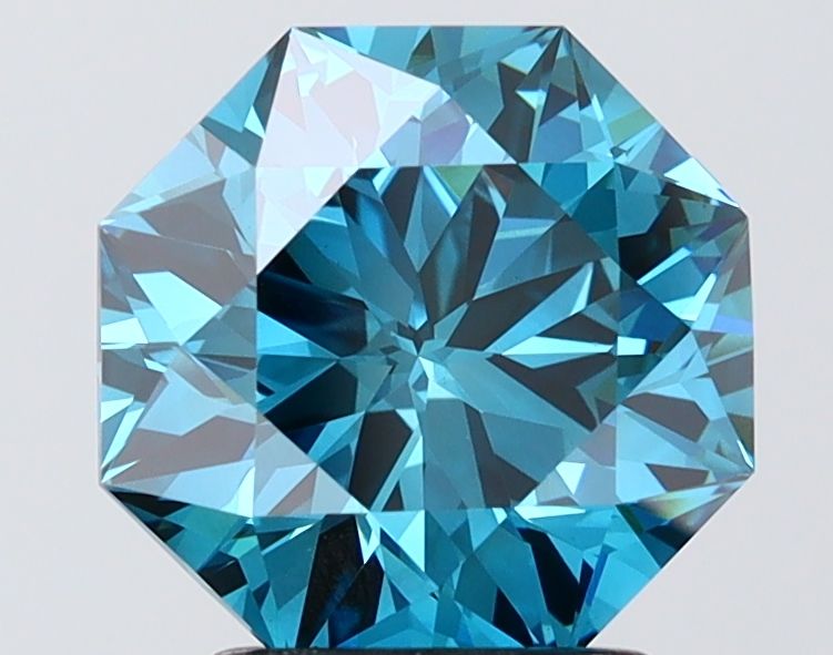 Octagonal Fancy Vivid Blue Lab-grown Diamond 2.71ct VVS2 loose diamond