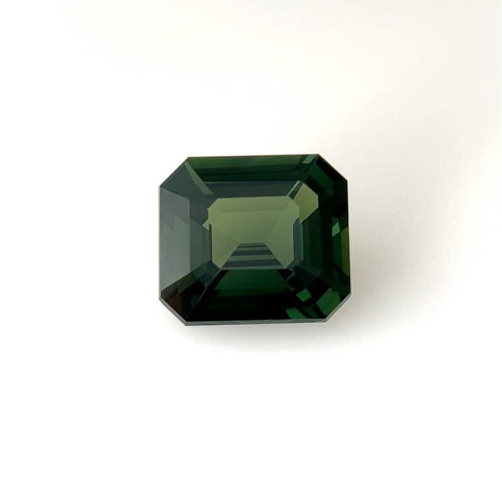Octagonal Green Sapphire 5.04ct loose gemstone