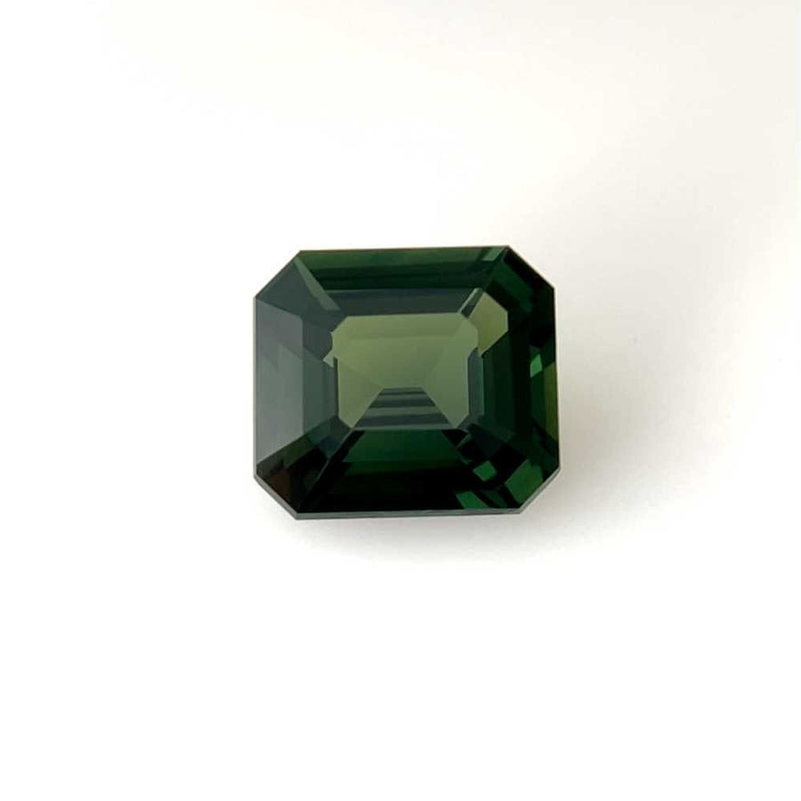 Octagonal Green Sapphire 5.04ct loose gemstone