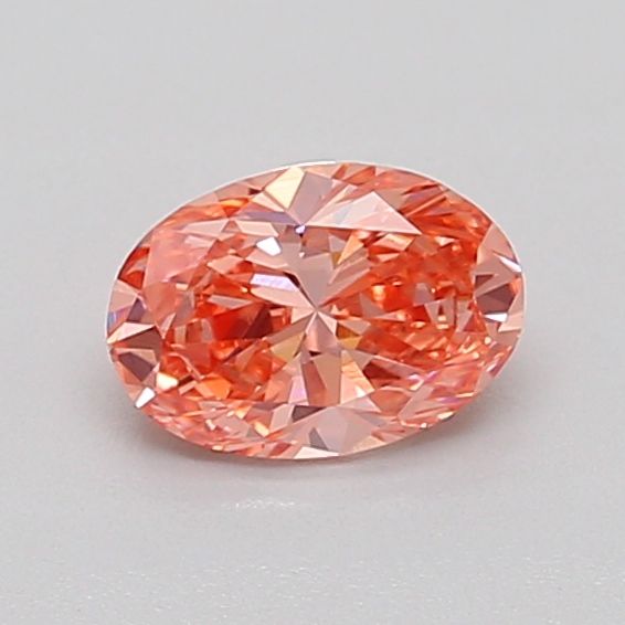 Oval Fancy Vivid Pink Lab-grown Diamond 0.54ct VS1 loose diamond