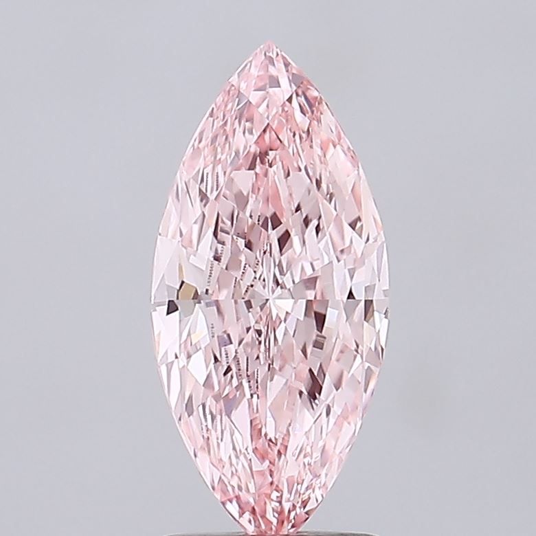Marquise Fancy Vivid Pink Lab-grown Diamond 2.1ct VVS2 loose diamond