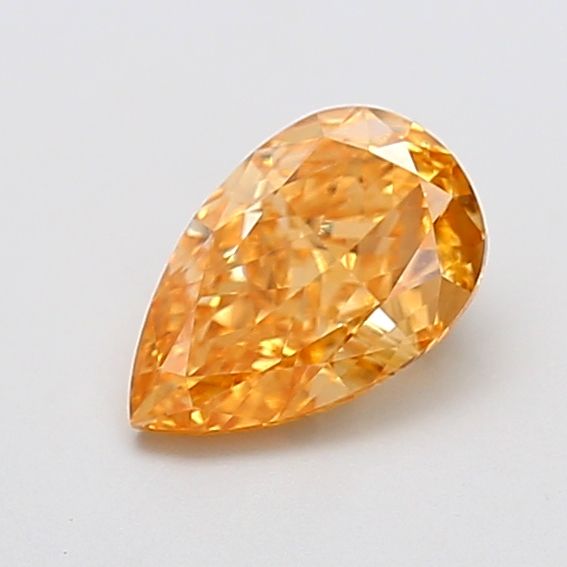 Pear Fancy Intense Yellowish Orange Lab-grown Diamond 1.35ct VS1 loose diamond