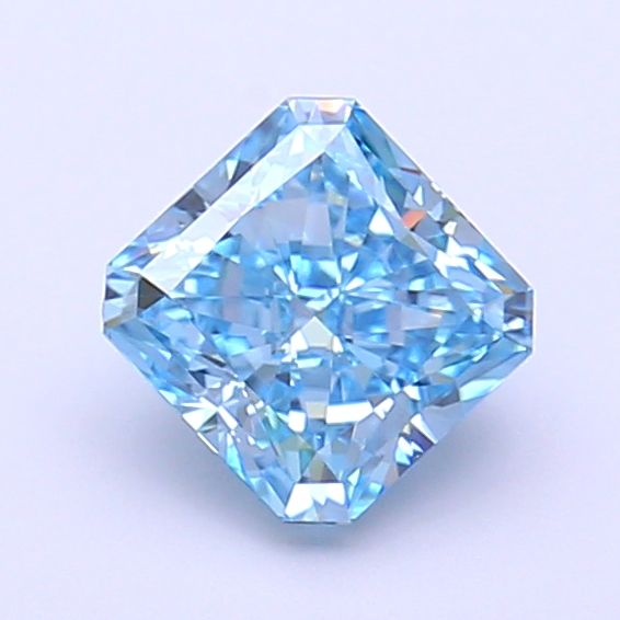 Square Radiant Fancy Vivid Blue Lab-grown Diamond 1.12ct VVS1 loose diamond