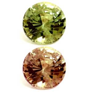 Round Green Alexandrite 0.37ct loose gemstone