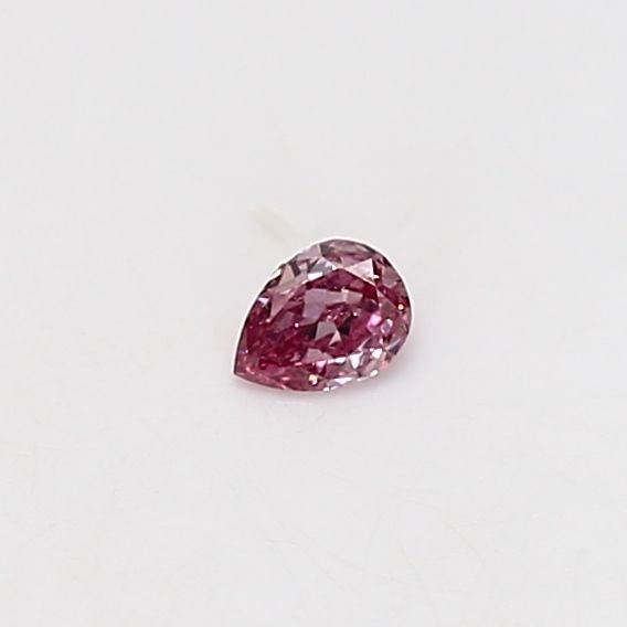 Pear Fancy Intense Purplish Pink Natural Diamond 0.07ct VS2 loose diamond