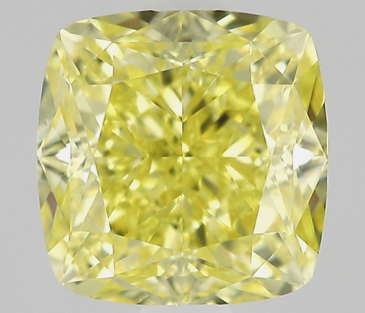 Cushion Fancy Intense Yellow Natural Diamond 0.66ct VVS1 loose diamond