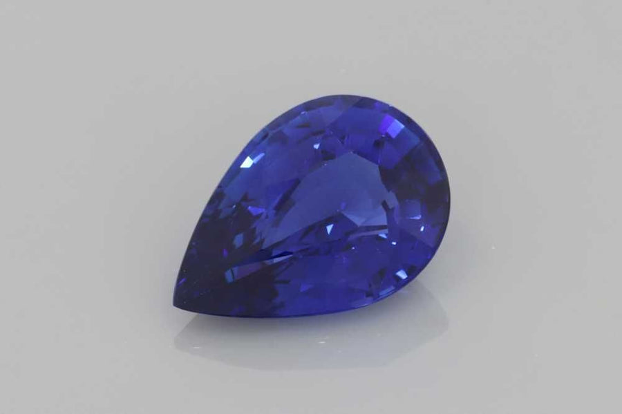 Pear Blue Sapphire 3.03ct loose gemstone
