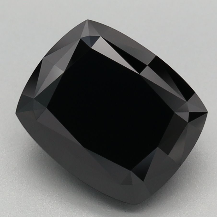 Cushion Fancy Black Lab-grown Diamond 2.81ct loose diamond