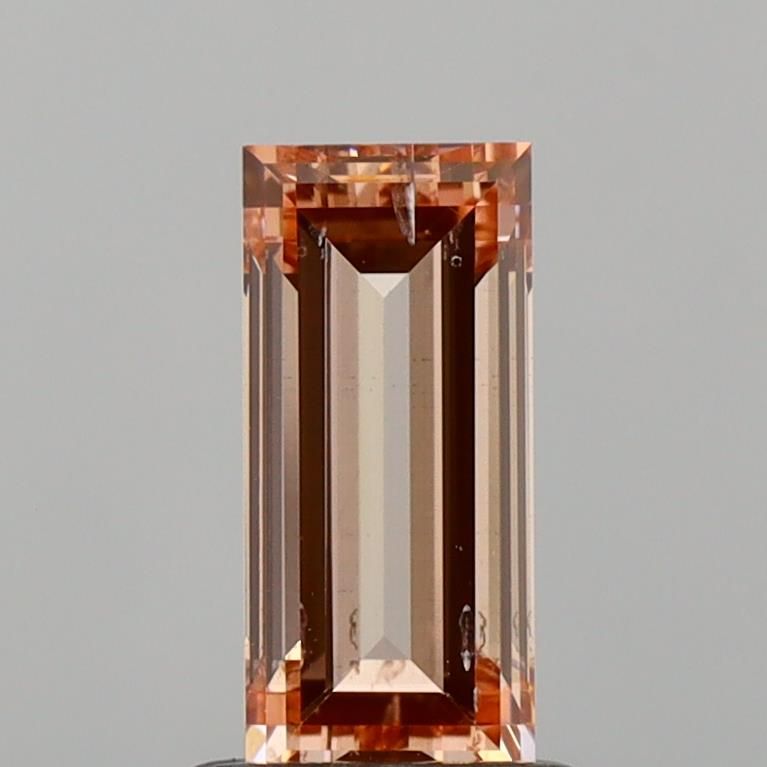 Baguette Fancy Intense Brownish Pink Lab-grown Diamond 1.06ct SI2 loose diamond