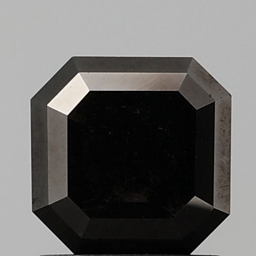 Square Emerald Black Natural Diamond 1.19ct VVS2 loose diamond