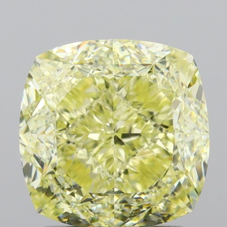 Cushion Fancy Light Yellow Natural Diamond 2.01ct VS2 loose diamond