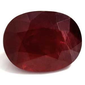 Oval Red Ruby 3.41ct loose gemstone