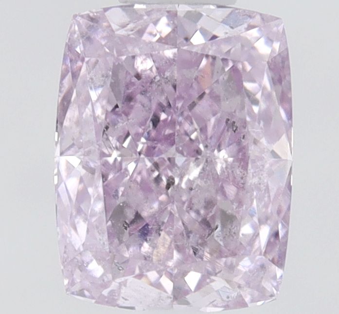 Cushion Fancy Intense Pink Purple Natural Diamond 0.4ct I1 loose diamond