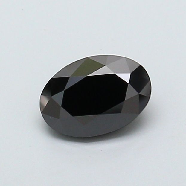 Oval Fancy Black Lab-grown Diamond 1.18ct loose diamond