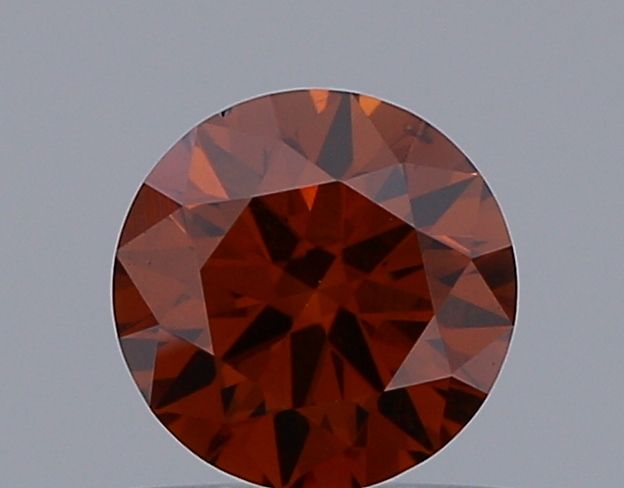 Round Fancy Deep Orange Lab-grown Diamond 0.69ct VS1 loose diamond