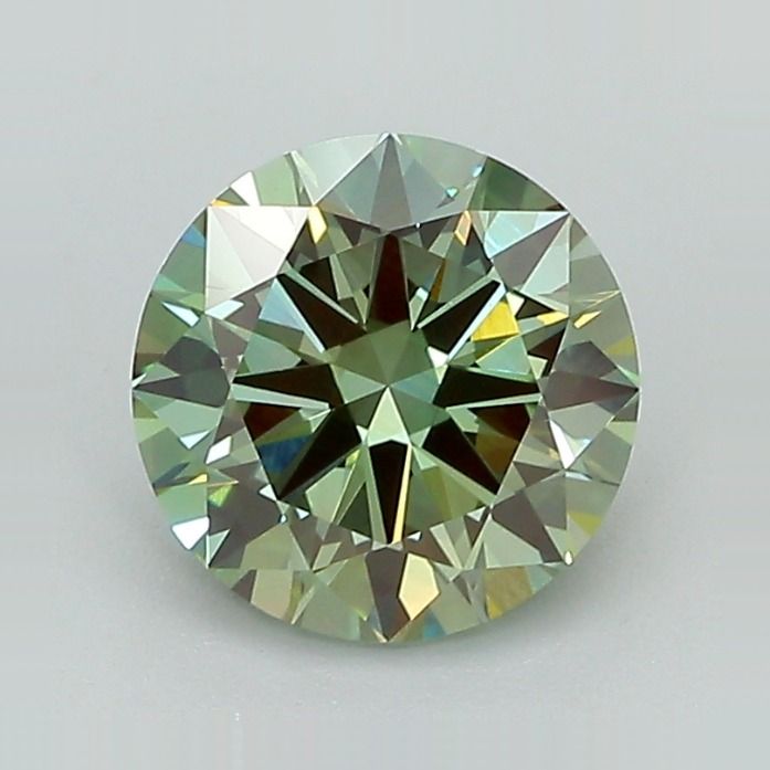Round Fancy Vivid Green Lab-grown Diamond 1.64ct VVS2 loose diamond