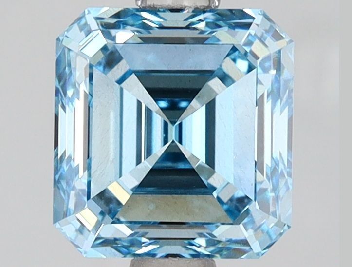 Square Emerald Fancy Intense Blue Lab-grown Diamond 2.01ct VS2 loose diamond