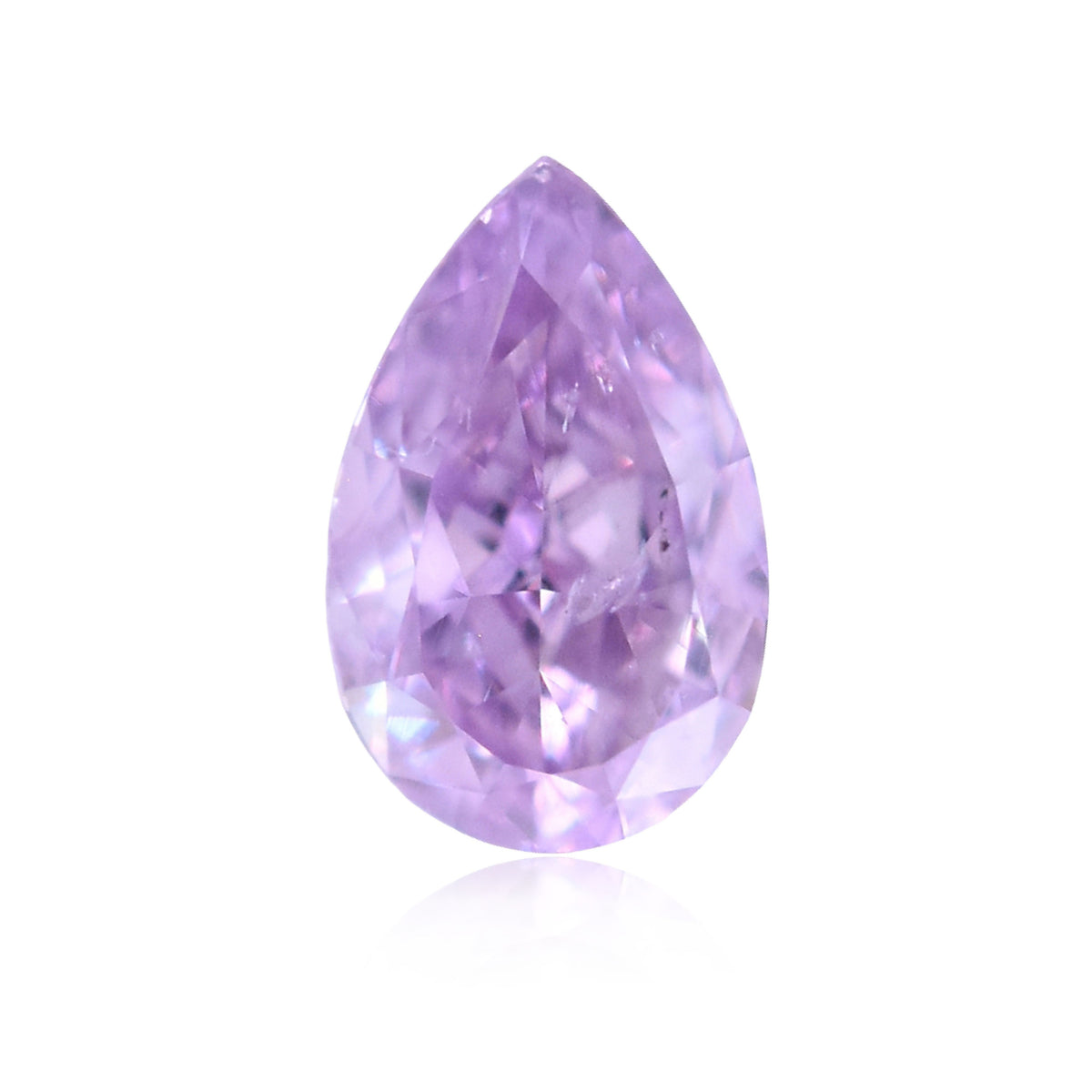 Pear Fancy Intense Pink Purple Natural Diamond 0.3ct I1 loose diamond