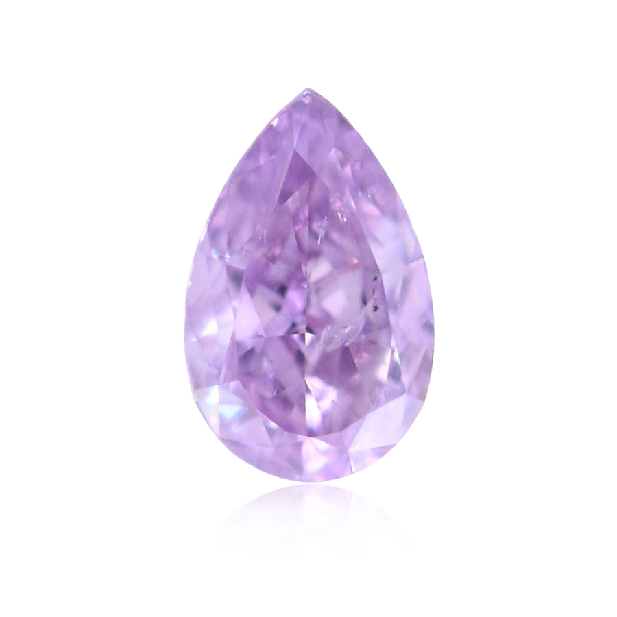 Pear Fancy Intense Pink Purple Natural Diamond 0.3ct I1 loose diamond